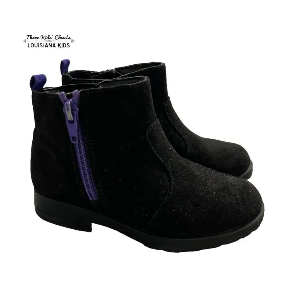 Stride Rite 10W Black & Purple Lucy 2 Boots